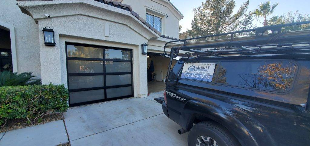 Glass garage doors